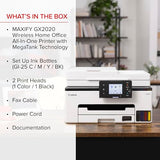 Canon Megatank GX2020 All-in-One Wireless Supertank [Megatank] Printer | Print, Copy and Scan| Mobile Printing |2.7" LCD Color Touchscreen | Auto Document Feeder and Auto Duplex Printing Canon