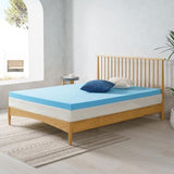 ZINUS 3 Inch Green Tea Cooling Gel Memory Foam Mattress Topper, Smaller, More Convenient WonderBox Packaging, Cooling Gel Foam, CertiPUR-US Certified, Full ZINUS