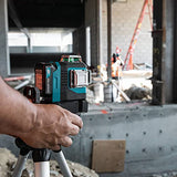 Makita SK700GDNAJ 12V max CXT® Lithium-Ion Cordless Self-Leveling 360° 3-Plane Green Laser Kit (2.0Ah), Class II, 510-530 nm, <2 mW Makita
