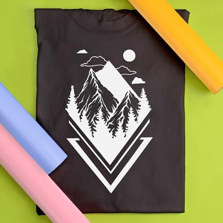 Siser EasyWeed Heat Transfer Vinyl 11.8" x 15ft Roll (White) - Compatible with Siser, Cricut, Silhouette and Other Craft/Professional Cutters - CPSIA Certified Siser