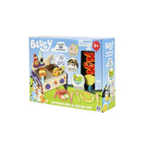 BLUEY – Wooden BBQ and Salad Set, 33-Piece Colorful Playset with Tongs and Food Pieces – Realistic Role-Play & Imaginative Fun for Ages 3 Years and Up, Medium BLUEY