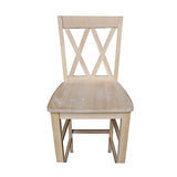 International Concepts 29-Inch Double X Stool, Unfinished IC International Concepts