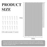 RYB HOME 100% Blackout Room Divider Curtain, Thermal Insulated&Privacy Assurd Extra Wide Curtain for Bedroom/Sliding Door, Back Tab&Rod Pocket Drape with Hooks for Ceiling, W100xL84, Black, 1 Panel RYB HOME