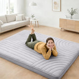 ZonLi Japanese Floor Mattress Futon Mattress Twin Size, Thicken Roll Up Tatami Mat Washable Cover, Portable & Foldable Floor Bed Mattress for Sleeping, Dormitory, Adult Kids ZonLi