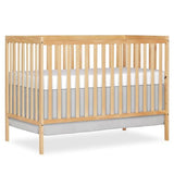 Dream On Me Synergy 5-in-1 Convertible Full-Size Baby Crib with Toddler, Day & Full Bed Conversion in Natural, GreenGuard Gold & BSA, 3 Mattress Heights, Sustainable Pinewood