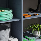 Outsunny Wooden Potting Bench, Outdoor Potting Table with Storage Cabinet, Storage Shelves for Backyard, Patio, Balcony, Gray Outsunny