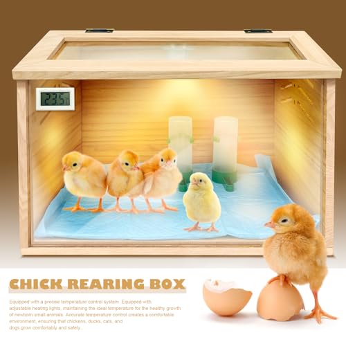 Chicken brooder Box,Chick brooder,brooder Box for Chicks,Small Chicken coop,Baby Chicken Supplies,Chick brooder Box,Quail cage,Quail coop,Measures Approximately 15.7X12X12 inches LIAQICHA