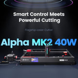 Algolaser 40000mW Laser Engraver Machine - Laser Cutter/Engraver with Air Assist Kit - Laser Engraving Machine with 3.5" Smart Touchscreen & AlgoOS System,Laser Engraver for Metal,Wood,Acrylic AlgoLaser