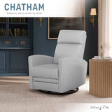 Dream On me Chatham Basic Nursery Rocking Glider in Grey, 360° Swivel Motion, FSC Certified, Greenguard Gold & JPMA Certified Nursery Glider, Three Rocking Modes Nursery Glider Recliner Dream On Me