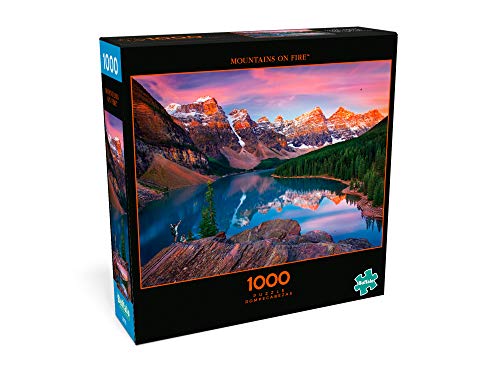 Buffalo Games - Mountains On Fire - 1000 Piece Jigsaw Puzzle Multicolor, 26.75"L X 19.75"W