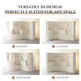 Paper Bookshelf Room Divider Portable Room Dividers and Folding Privacy Screens Displays for Room Separation for Room Separation Dorm Office Studio Exhibition Store 5.91ft H * 13.13ft L * 1.41ft W YTMPGM