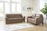 Signature Design by Ashley Navi Modern Loveseat with Removable Cushions, Dark Brown Signature Design by Ashley