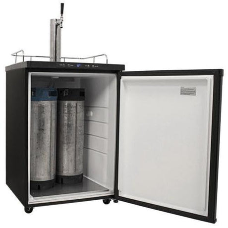 EdgeStar KC3000 Full Size Kegerator with Digital Display - Black EdgeStar