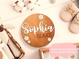 Personalized Baby Announcement Sign, Baby Name Signs for Nursery, Newborn Announcement Sign, Birth Announcement Sign, Announcement Board for New Baby JD CRAFT DESIGN STUDIO