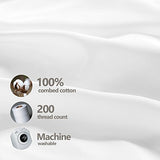 Crescent Bedding Twin White Fitted Sheet Only - Soft & Comfy 100% Cotton (Twin, White) DESTINY CRESCENT BEDDING