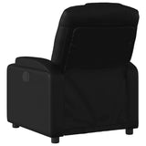 vidaXL Black Faux Leather Electric Recliner Chair - Motorized Reclining Armchair with Cup Holders for Living Room/Office vidaXL
