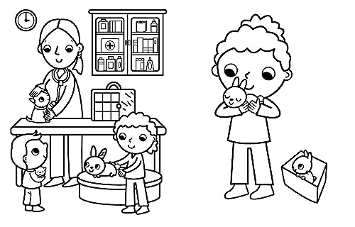 My Busy Baby Animals Coloring Book WoodArtSupply