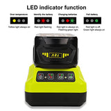 Energup 2Pack 3.5A P102 18V Battery for 18Volt Ryobi Batteries 18V Lithium with Charger for P117 P118 Ryobi Charger for 18V ONE+ P108 P107 P104 P105 P103 for Ryobi 18v Lithium Battery energup