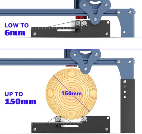 SCULPFUN Laser Engraver Rotary Roller - 360° Y-axis Module for Cylindrical Objects, Cans, Tumbler - Compatible With Most Engraving Machines SCULPFUN