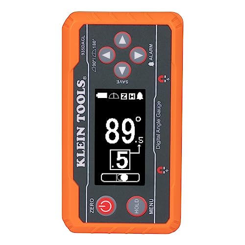 Klein Tools 935DAGL Digital Level Angle Finder with Programmable Angles, Measures 0 - 90 and 0 - 180 Degree or Dual Axis Bullseye Ranges Klein Tools