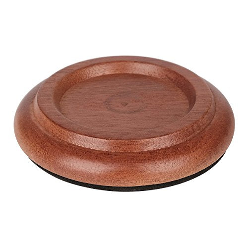 Eison Grand Piano Caster Cups, Solid Sapeliwood Piano Caster with Non-Slip & Anti-Noise Foam Floor Protectors for Hardwood Floor, Set of 3 Eison