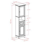 Winsome Wood Alps Tall Cabinet with Glass Door and Drawer Winsome