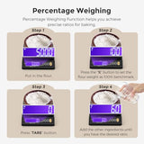 Bonvoisin Baking Scale 0.1 Gram Accuracy Digital Scale for Kitchen, Candle, Soap and Sourdough Bread Making, with Percentage Weighing Function, Weigh in Grams, Pounds and Ounces (10 lb)