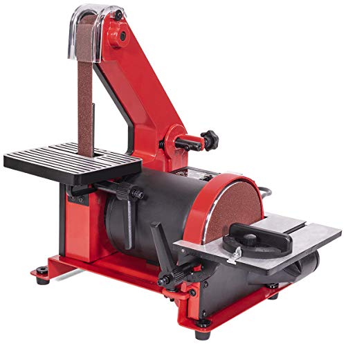 XtremepowerUS 1" X 30" Belt / 5" Disc Sander Polish Grinder Sanding Machine Work Station - WoodArtSupply