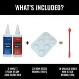 Starbond 5 Minute Epoxy Adhesive - Super Tough and Durable - 1900 lb Lap Shear Strength, 1:1 Ratio Instant Mix — Fast Set, Quick Cure, Compatible with Wood, Metal, Glass, Ceramic, Fabric, 8 oz STARBOND