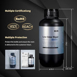 3D Printer Resin, 405nm UV Curing 3D Printing Liquid Photopolymer Resin, Fast Curing Standard 3D Resin for LCD DLP SLA Resin 3D Printers, Low Odor Excellent Fluidity High Precision PioCreat