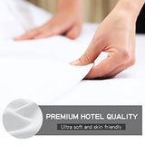 FreshCulture Queen Flat Sheet - Hotel Quality Queen Flat Sheet Only - Brushed Microfiber Top Sheet - Ultra Soft & Breathable - Wrinkle-Free - Easy Care - Single Flat Sheet (Queen, White) FreshCulture