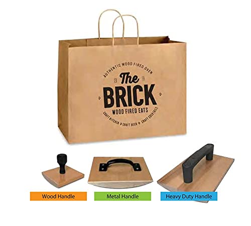 8" x 8" Extra Large Custom Rocker Mount Wood Hand Rubber Stamp with Heavy Duty Metal Handle UImprint