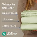 Full Size 4 Piece Sheet Set - Comfy Breathable & Cooling Bed Sheets Set - Hotel Luxury Bedding for Women, Men, Kids, Teens, Boys & Girls - Deep Pockets and Wrinkle Free - Oeko-Tex - Light Sage Green CGK Unlimited