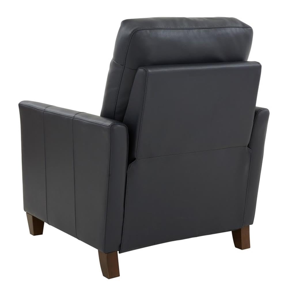 Comfort Pointe Penny Midnight Blue Faux Leather Modern Push Back Recliner Comfort Pointe