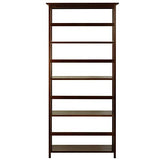 Casual Home Mission Style 5-Shelf Bookcase, Walnut Casual Home