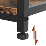 ChicHabitat Bookshelf 9 Tier Tall Wooden Bookcase Shelf Furniture, Standing Book Storage for Bedroom, Living Room and Home Office, Rustic Brown ChicHabitat