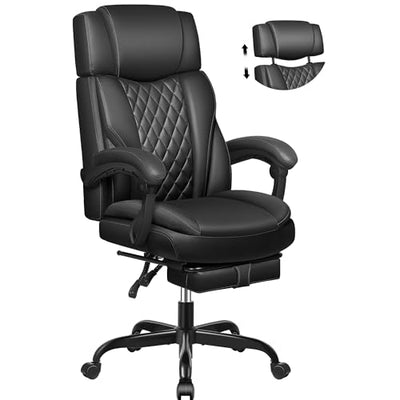 Executive Office Chair, Gaming Chairs with Footrest, Home Office Desk Chair, Ergonomic Computer Chairs with Lumbar Support, Suitable for Office and Home Use