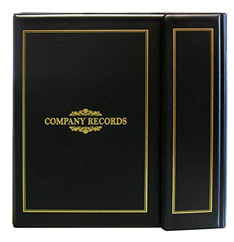 New! Slimline Corporate Kit Combo from Corpkit - 1" Portfolio Black Binder, Stock Certificates, Index Tabs(LLC) Corpkit Legal Supplies