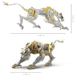 3D Metal Puzzle for Adults,Mechanical Cheetah Puzzle Building Set，3D Metal Model Kit, Brain Teaser Puzzles DIY Assembling for Stress Relief - A Collectible Gift for a man (Cheetah)