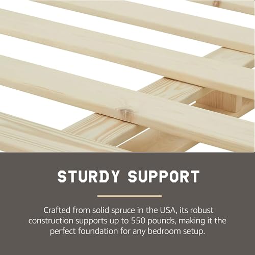 Hercules 8 Inch High Profile Foundation Mattress Box Spring Replacement, Full Hercules