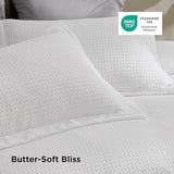 Bedsure Luxury Waffle Duvet Cover Queen Size - Textured Duvet Cover Set, Soft, Breathable Bedding Set (90"x90") with 2 Pillow Shams for All Season, Pure White, Comforter Not Included Bedsure