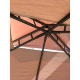 Garden Winds Replacement Canopy Top Cover for The Aldi Gardenline Belavi Shoprite Grill Gazebo - Standard 350 (Will not fit Any Other Model) - Top Tier 34" x 21", Bottom Tier 96" x 60" Garden Winds