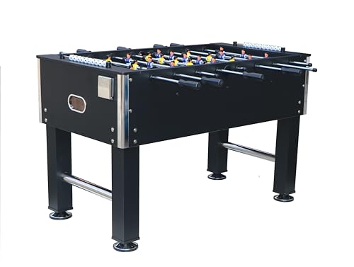 Foosball Table for Kids Adult Size 55",Soccer Game Table,Sturdy Football Table with Balls for Game Room 54.5x29.3x33.9,Game Tables with Cup Holder & Leg Levelers - WoodArtSupply