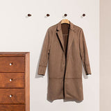 NAUMOO Natural Wooden Wall Mounted Hooks - Pack of 4 - Modern - Handmade Decorative Wood Pegs Minimalist for Hanging Hat, Coats (Black Walnut Wood) NAUMOO