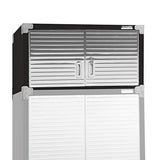UltraHD Locking Steel Cabinet Stacker, Black 18" Wx36 Wx90.5 H Seville Classics