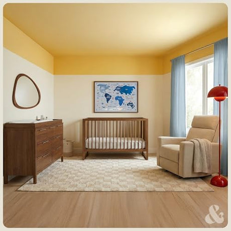 Nurture& The Glider Premium Power Recliner Nursery Glider Chair with Adjustable Head Support | Designed with a Thoughtful Combination of Function and Comfort | Built-in USB Charger (Ivory) Nurture&