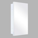 HESONTH Medicine Cabinet with Mirror, 16x26 Inch Frameless Bathroom Cabinet, 3-Tier Tempered Glass Shelves, Recessed or Surface Mount, Waterproof Storage for Bathroom Bedroom Kitchen HESONTH