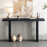 Knocbel 59" Long Entryway Console Table Wooden Entrance Hallway Foyer Sofa Couch Table, 170lbs Weight Capacity, Easy Assembly (Black 59") Knocbel