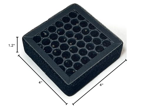 Nispira 3-in-1 True HEPA Carbon Filter Replacement Compatible with Osimo A2 Air Purifier, 4 Packs Nispira