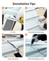 GarveeLife 10x15 ft Metal Carport, Reinforced Frame and Steel Roof for All-Weather Use, Permanent Shelter for Bass Boats, Sedans, and Tractors GarveeLife